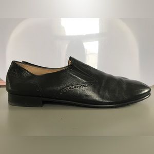 Giorgio Armani, men’s black leather loafers